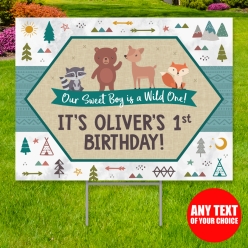 34% OFF: Wilderness Wild One PERSONALIZED Large Yard Sign