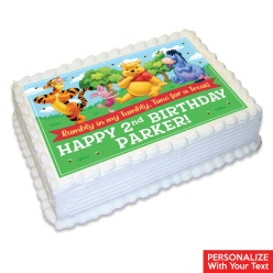 Pooh & Friends Personalized Edible Icing