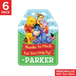 Pooh & Friends PERSONALIZED Thank You Tags - 6 PK