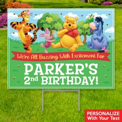 Pooh & Friends BIG Yard Sign