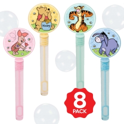 *Winnie the Pooh Bubble Bottles w/Wands - 8 PACK