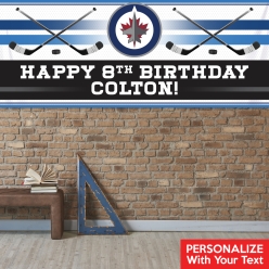 Winnipeg Jets PERSONALIZED Giant Vinyl Keepsake Banner