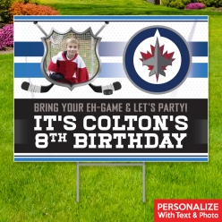 34% OFF: Winnipeg Jets Photo PERSONALIZED Yard Sign