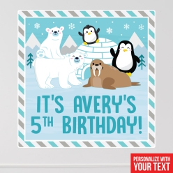 50% OFF: Winter Animals Personalized 12