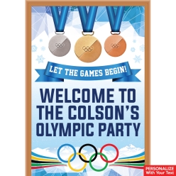 Winter Olympics PERSONALIZED Vinyl Keepsake Door Sign