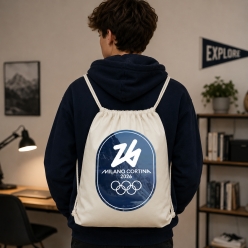 Winter Olympics Milano Cortina 2026 Drawstring Backpack
