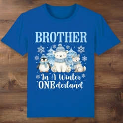 Winter Onederland Brother Blue T-shirt