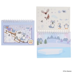 Arctic Wonder Winter Animal Sticker Scene Books-10Pk
