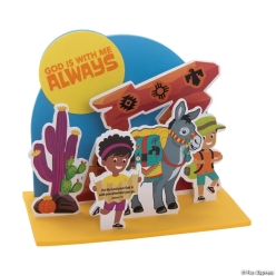 Southwest VBS 3D God Is With Me Stand-Up Craft Kit-12Pk
