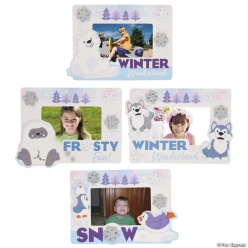 Arctic Wonderland Picture Frame Magnet Craft Kit-8Pk