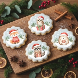 Woodland Christmas Cookie/Cupcake Toppers 12PK