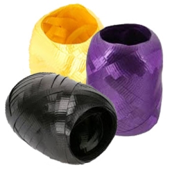 Black, Yellow & Purple Curling Ribbon Set - 3pk