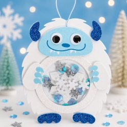 Yeti Shaker Scene Ornament Craft Kit