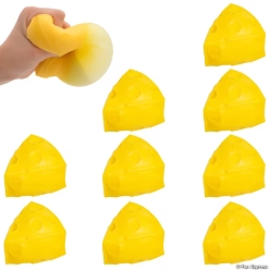 Cheese Shaped Squeeze Toys-9Pk