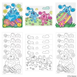 Colour In Easter Blue's Clues & You! Posters-12Pk