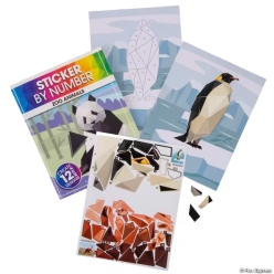 Zoo Animals Sticker-By-Number Book