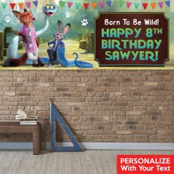 Zootopia 2 PERSONALIZED Giant Vinyl Keepsake Banner
