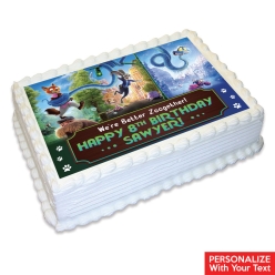 Zootopia 2 Personalized Edible Icing