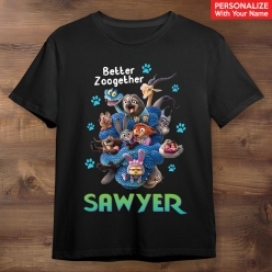 Zootopia 2 PERSONALIZED Name Black T-shirt