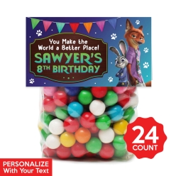 Zootopia 2 Personalized Treat Bags & Tags - 24pk