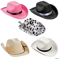 Adult City Western Hat Assortment Kit-48Pk