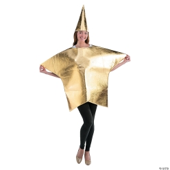 Adult's Gold Star Costume - 2 Piece Set