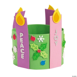 Advent Candle Stand-Up Wreath - 12Pk