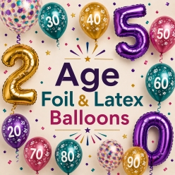 Age Foil & Latex Balloons