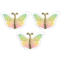 30% OFF: Flutter Butterflies Satin Foil Balloons - 3PK