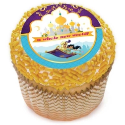 Aladdin Cupcake Icing Toppers 12pk