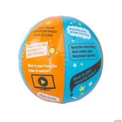All About Me Ice Breaker Beach Ball