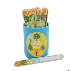 All Seasons Flip Name Wood Sticks - 36Pk