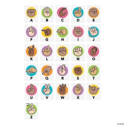 American Sign Language Alphabet Poster Set