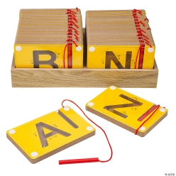 Alphabet Wood Tracing Boards