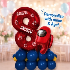 Among Us Airfill PERSONALIZED Balloon Column
