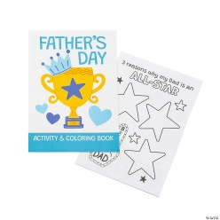 Father's Day Activity & Colouring Books - 12Pk