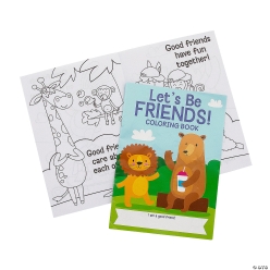 50% OFF: Animal Let's Be Friends Colouring Books-24Pk