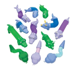 Animal Expanding Fidget Noise Tubes 12PK