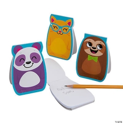Animal Panda, Sloth & Cat Notepads - 24Pk