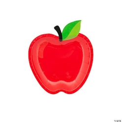 Apple-Shaped Dessert Plates - 8Pk