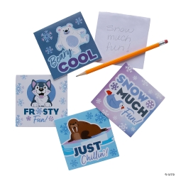 Arctic Wonderland Animal Paper Notepads-24Pk