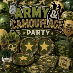 Army & Camouflage Birthday Party Supplies