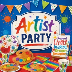 Artist Art Party Birthday Supplies