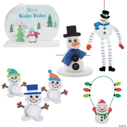 Snowy Scene Craft Kit Assortment Kit-60Pk