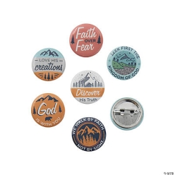 Faith Adventure Button Assortment - 48Pk