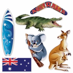 Austrailian Cutouts - 6pk