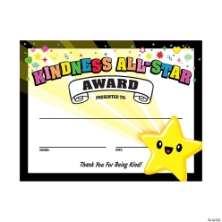 Social Emotional Learning Kindness Award Certificates-30Pk