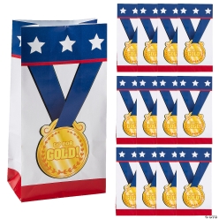 Olympic Award Medal Goody Bags-12Pk