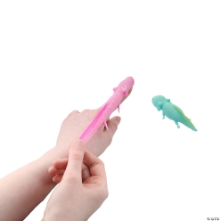 Stretch & Fling Flying Rubber Axolotls-12Pk