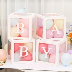 50% OFF: Pastel Baby Shower Balloon Box Kit w/ Balloons